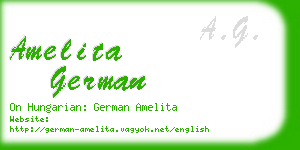 amelita german business card